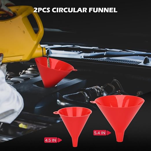 22-Piece No-Spill Coolant Filling Funnel Kit and Siphon Hose Pump, Radiator - Image 6