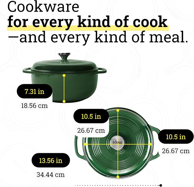 Lodge Essential Enamel Cast Iron Dutch Oven - Image 5