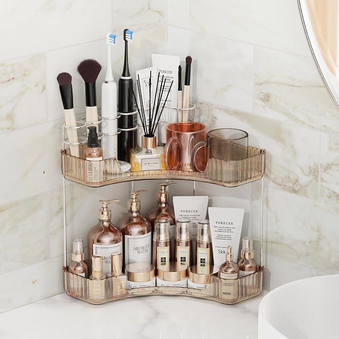 Asayuee 2-Tier Corner Bathroom Counter Organizer - Image 5