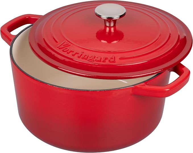 VORRINGARD Enameled Cast Iron Dutch Oven Pot - Image 4