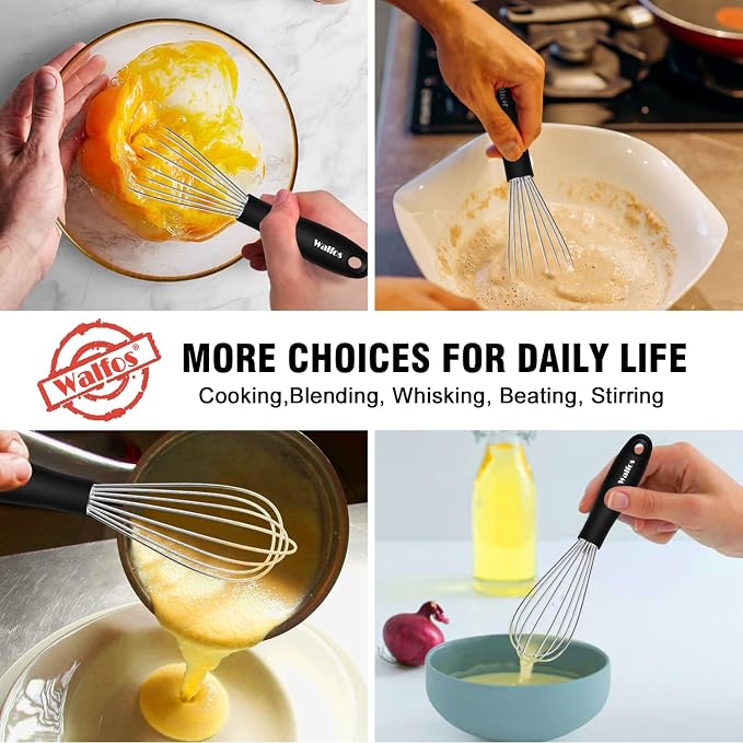 Walfos Mini Stainless Steel Whisk - Image 4