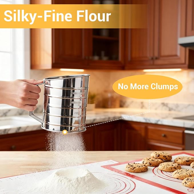 Baking Tool Kit: pastry cutter, flour sifter - Image 2