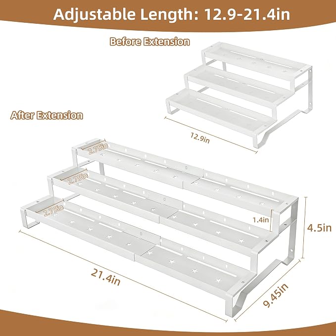 SANKEU Expandable Spice Rack Organizer - Image 5