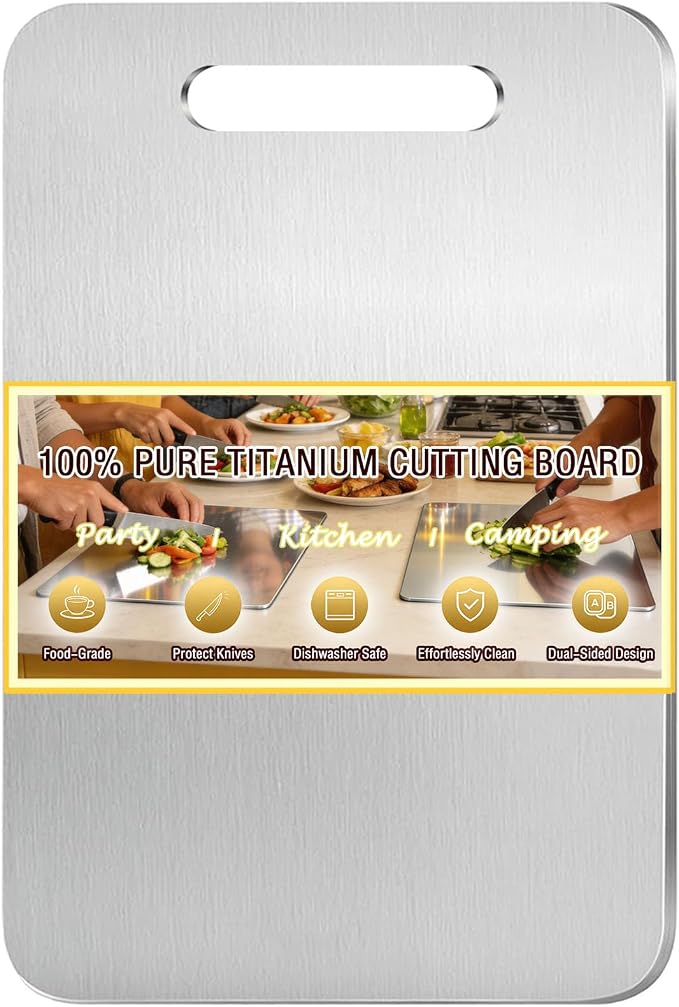 100% Pure Titanium Cutting Board, Titanium Cutting Boards by Unknown