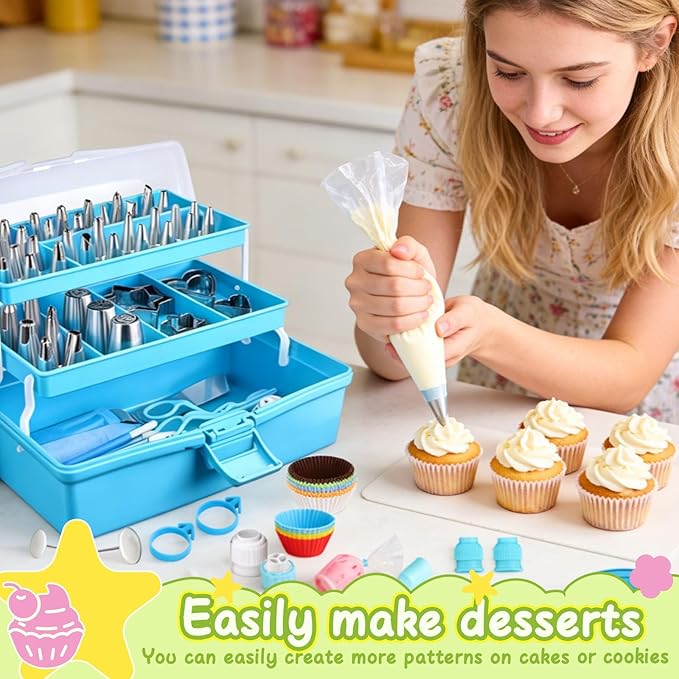 Suuker Cake Decorating Tools Supplies Kit, 236 Pieces Baking Accessories - Image 2