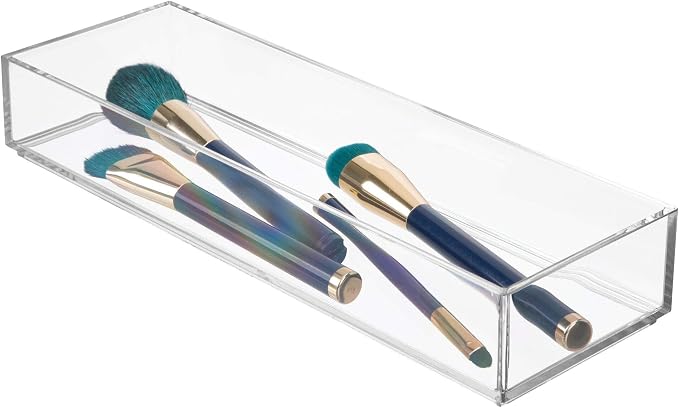 iDesign Clarity Plastic Drawer Organizer, Storage Container - Image 4