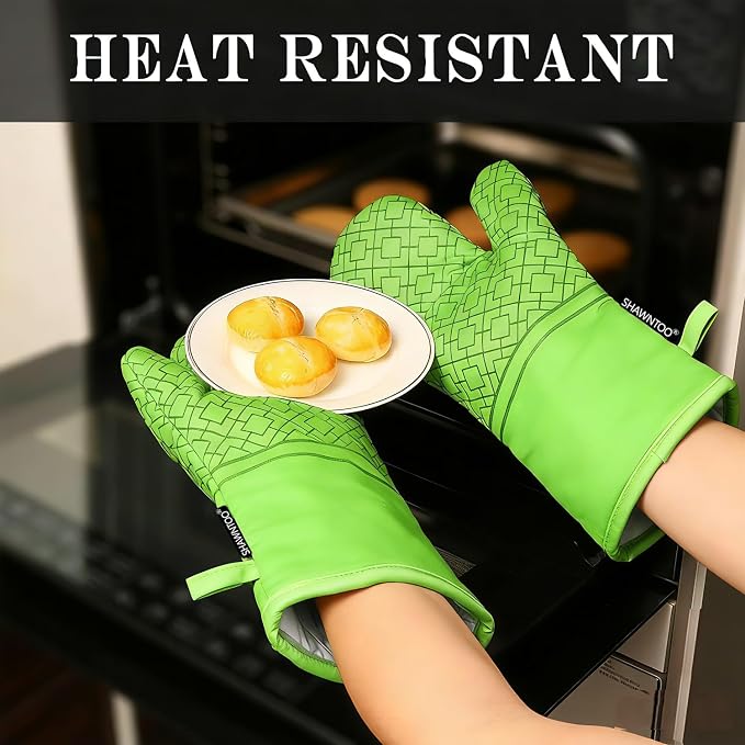 Oven Mitts and Pot Holders Sets 6pcs, Kitchen Oven Glove, High Heat Resistant - Image 4