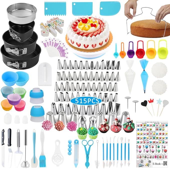 Cake Decorating Kit Cake Decorating Supplies, 66 Icing Piping Nozzles, Cake by Unknown