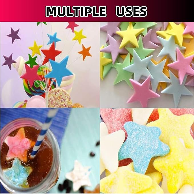 Five Star Shaped Cool Silicone Ice Cube Tray Freeze Mold Maker Tools Pentagram - Image 4