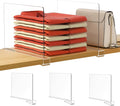 HBlife 3 Pack Clear Shelf Dividers, Vertical Purse Organizer by HBlife