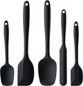 Silicone Spatula Set, 5 Piece Food Grade Rubber Spatulas by Hoewina