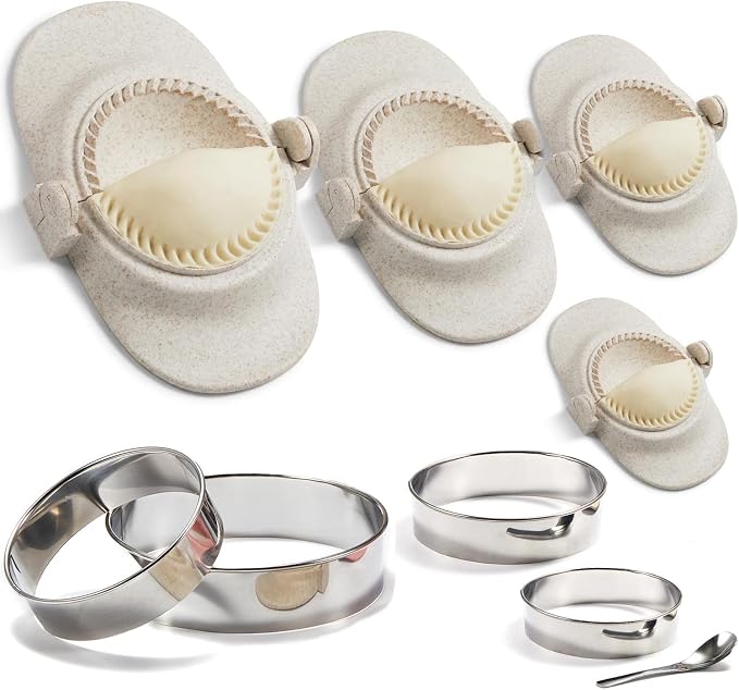 Empanada Maker Press, 6-Inch Extra Large Dumpling Maker Set by MUMSUNG