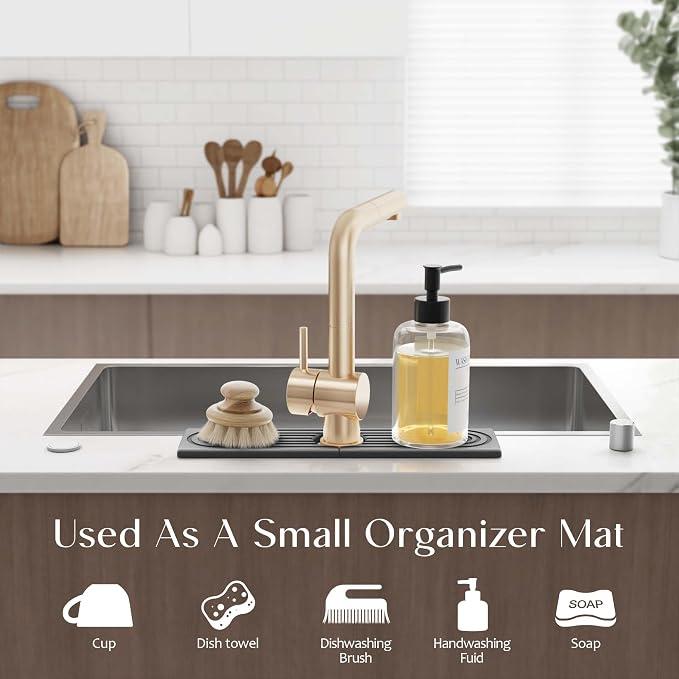 Eormoe Kitchen Sink Faucet Mat - Image 4