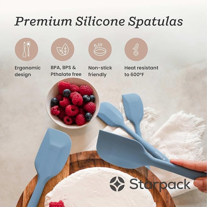 Starpack 'Scrape & Stir' Silicone Spatula Set - Image 2