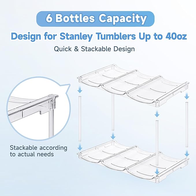 Stackable Water Bottle Organizer - Image 4