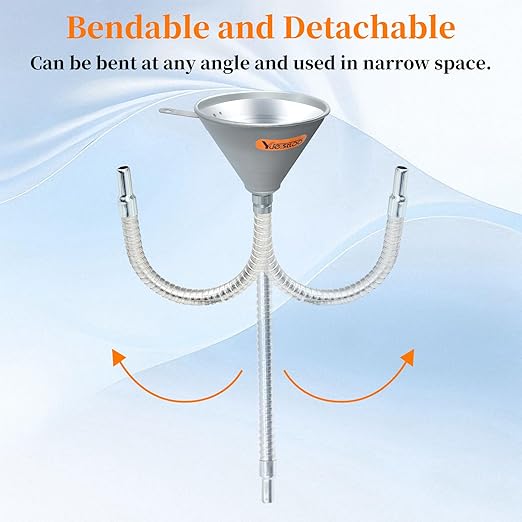14.84" Steel Bendable Spout Funnel - Image 3