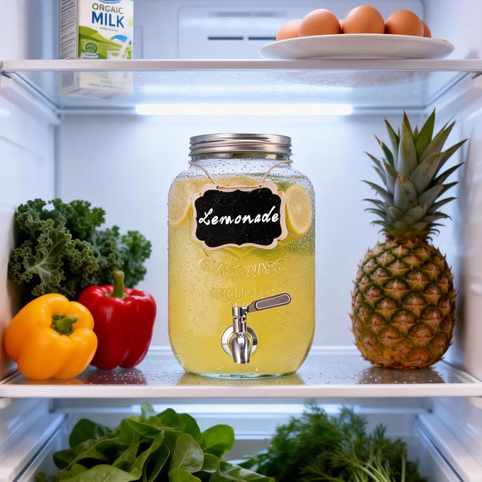 1 Gallon Glass Drink Dispensers - Image 3