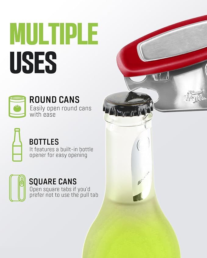 Multifunctional Can Opener Manual, Durable Heavy Duty Handheld Strong Can Opener - Image 5