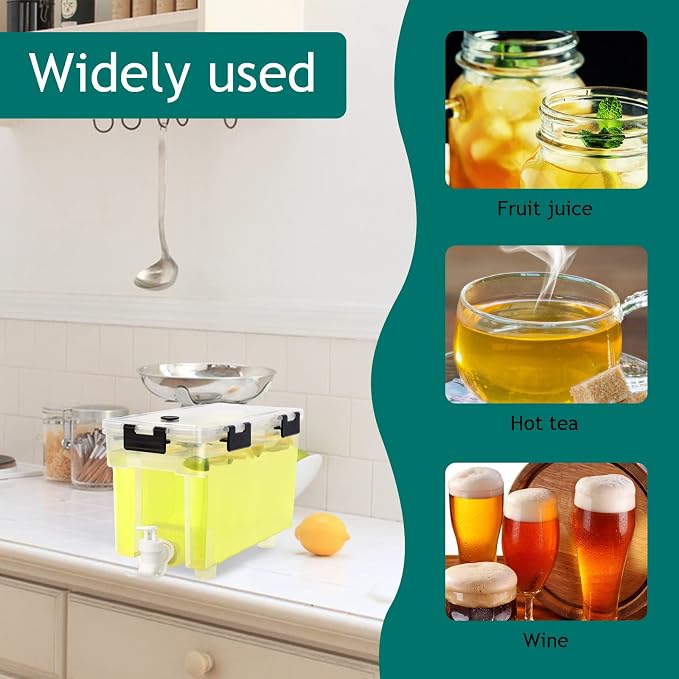 1 Gallon Drink Dispenser For Fridge, Beverage Dispenser - Image 6