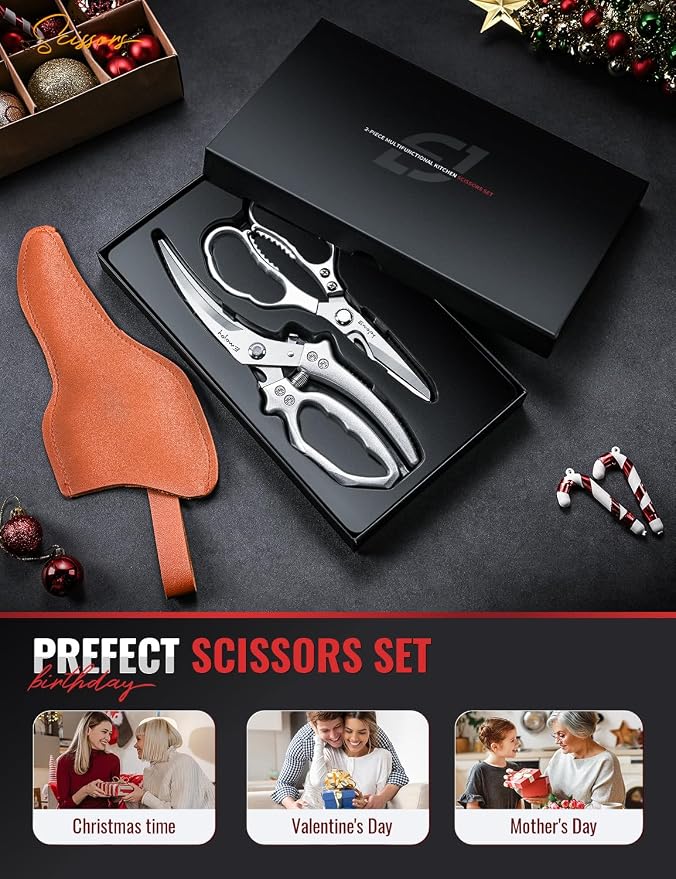 Emojoy 2-Piece Kitchen Scissors Set - Image 7
