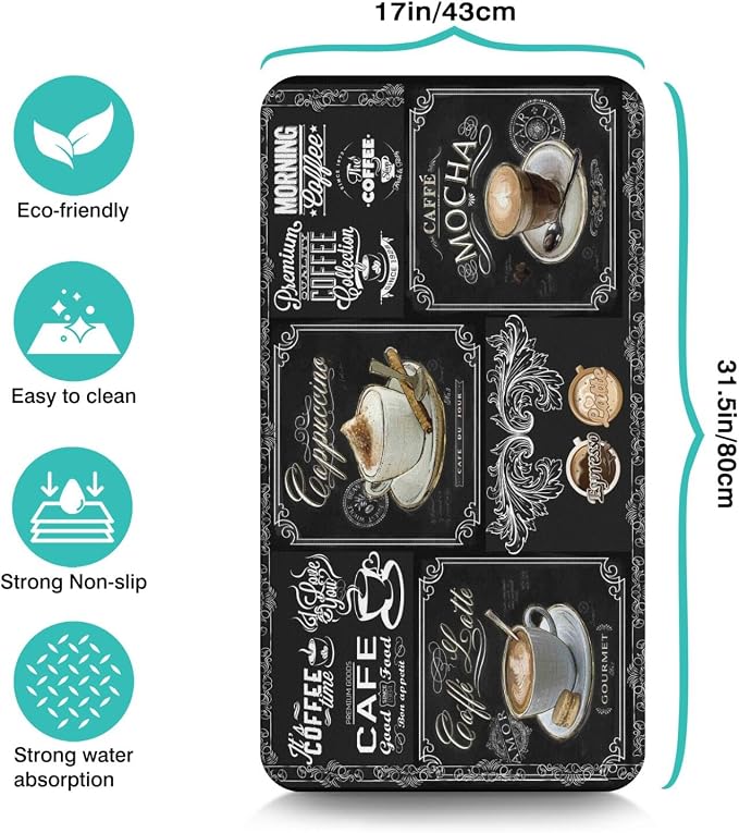 Coffee Mat 17inx31.5in, Coffee Bar Mat - Image 2