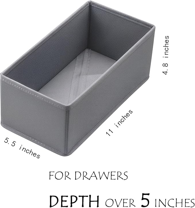 Small Foldable Fabric Drawer Organizer 3-Pack - Image 2