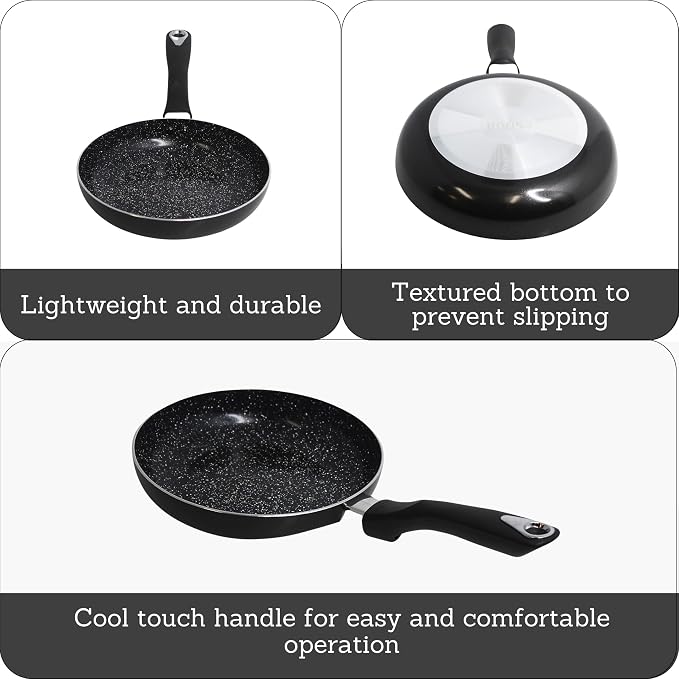 IMUSA 8” Bistro Ceramic Nonstick Fry Pan - Image 2