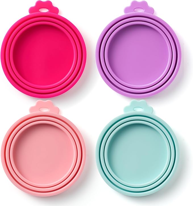 4 Pack Universal Pet Food Can Covers Lids - Image 9