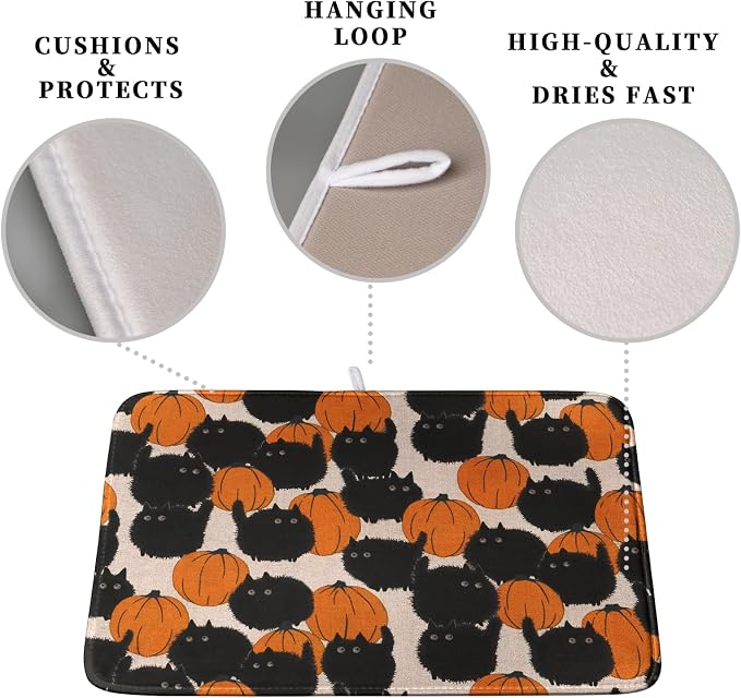Happy Halloween Dish Drying Mat - Image 3