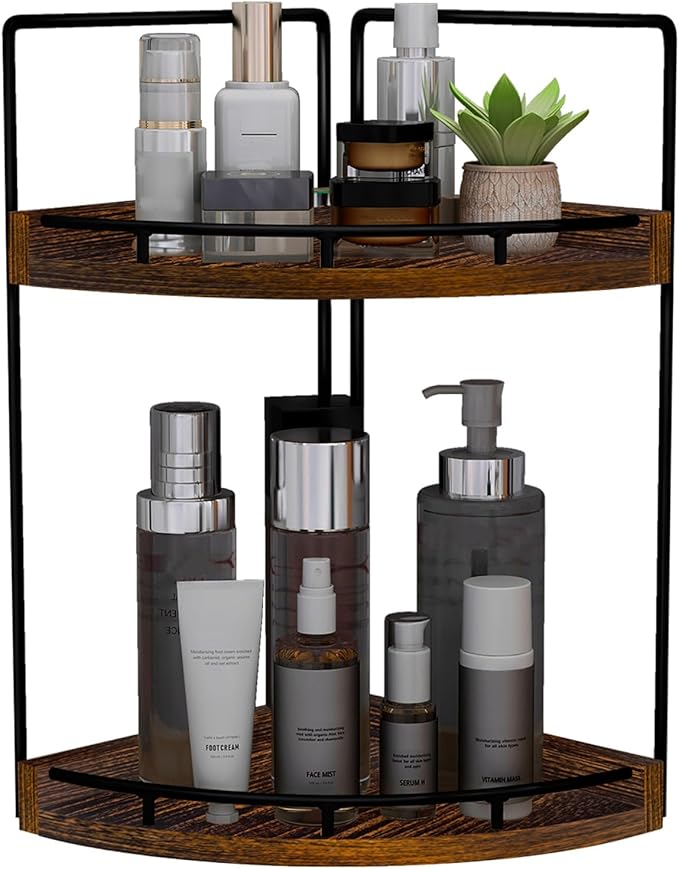 Dorhors 2-Tier Bathroom Counter Organizer, Vanity Counter Corner Shelf by Dorhors