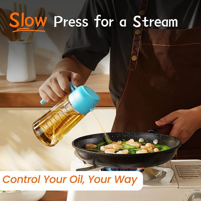 TrendPlain 16oz/470ml Glass Olive Oil Sprayer - Image 3