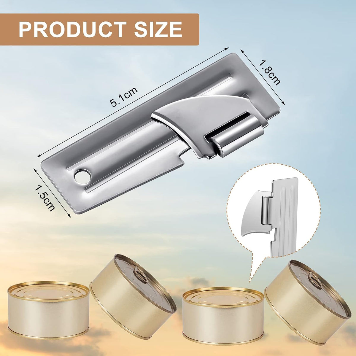 8 Pieces P-51 Camping Can Opener Military Manual Can Opener
