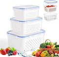 4 in 1 Food Storage Container, Fruit Storage Containers by Unknown