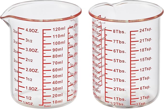 High Borosilicate Glass Measuring Cup-V-Shaped Spout，Glass Measuring Beaker by AckersBORO33