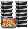 Kitch’nMore 38oz Meal Prep Containers, Extra Large &Thick Food Storage by Kitch%E2%80%99nMore