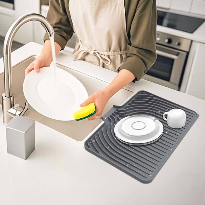 Dish Drying Mat for Kitchen Counter, - Image 8