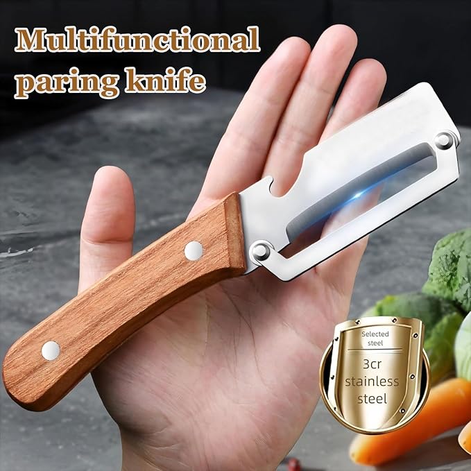 2 Pack 2 in 1 Multifunctional Vegetable Peeler, Sharp Stainless Steel Blade - Image 6