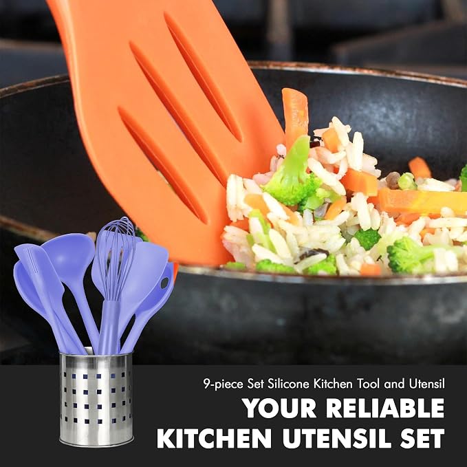 Chef Craft - Premium Silicone Kitchen Tools and Utensils Set, Non-Scratch - Image 5