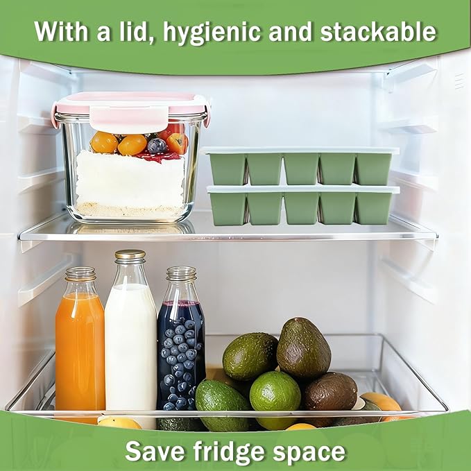 Ice Cube Trays for Freezer, 3 Pack Easy Release Slicone Ice Cube Tray - Image 4