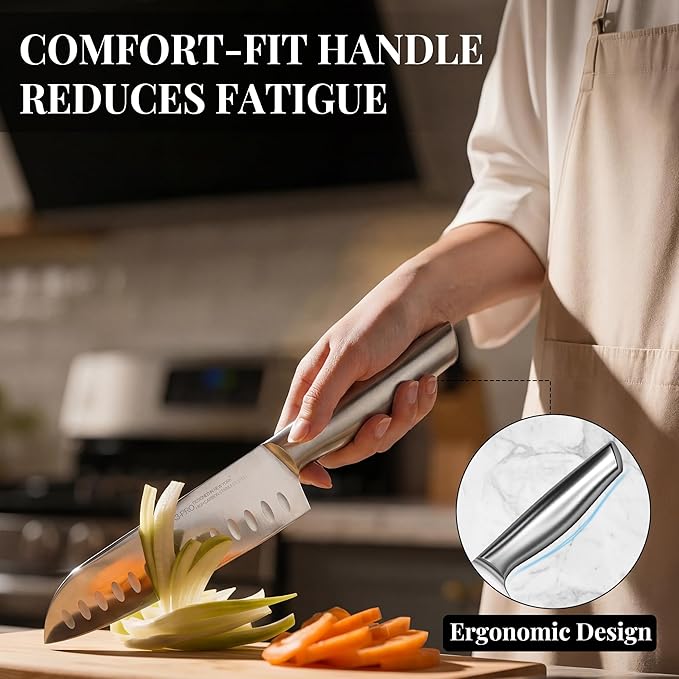 KnifeSaga Knife Set Premium, Kitchen Knife Block Set 14 Pcs Japanese High - Image 3