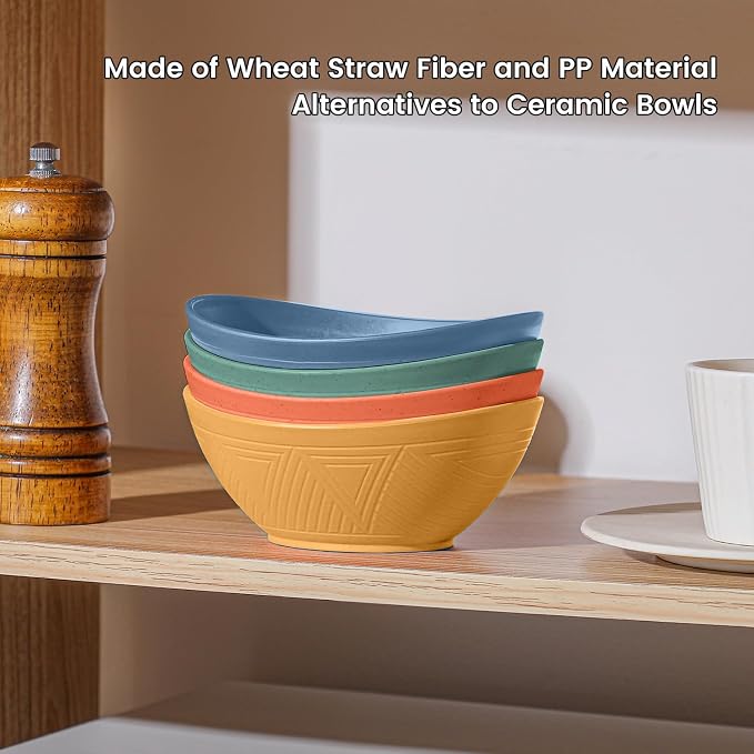 Wheat Straw Small Bowls Set of 4 - Image 4