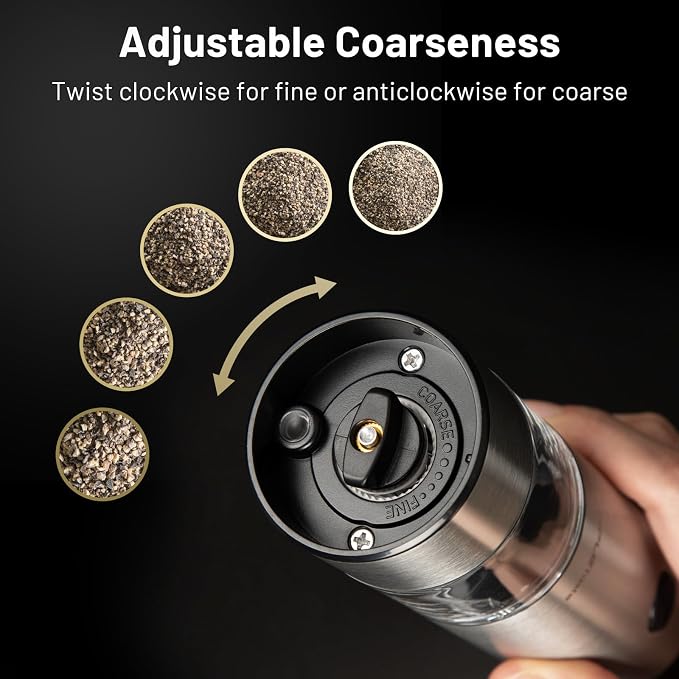 SIMPLETASTE Electric Salt and Pepper Grinder Set - Image 3
