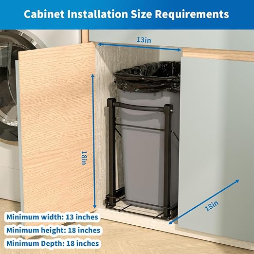 Adjustable Under Cabinet Trash Can Organizer - Image 7