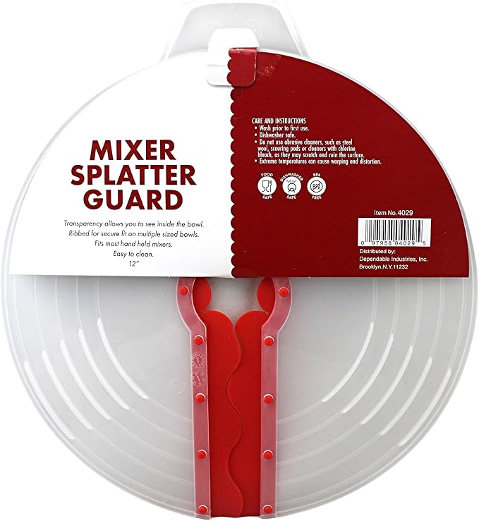 12 Inch Mixing Bowl Splatter Guard – BPA-Free Anti-Splash Screen - Image 5