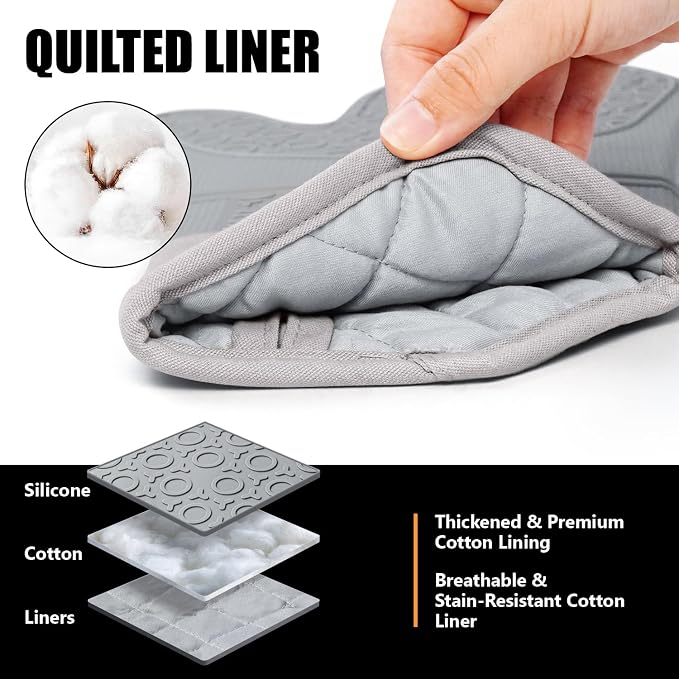 Rorecay 6pcs Oven Mitts and Pot Holders Sets - Image 4