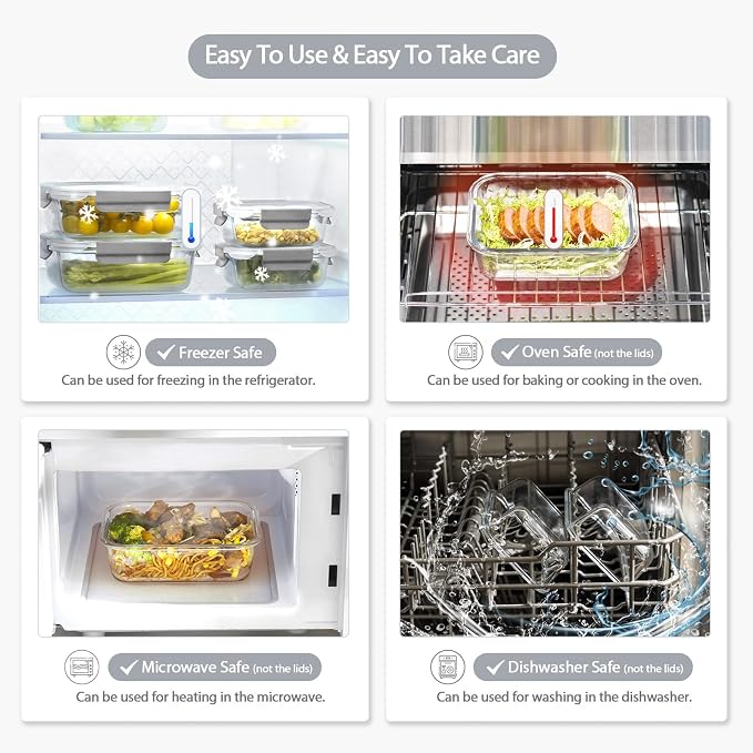 coccot [10 pack Glass Meal Prep Containers - Image 6