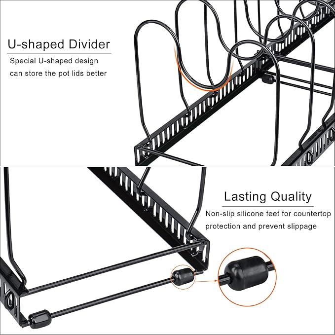 Toplife Pots and Pans Organizer Rack - Image 5