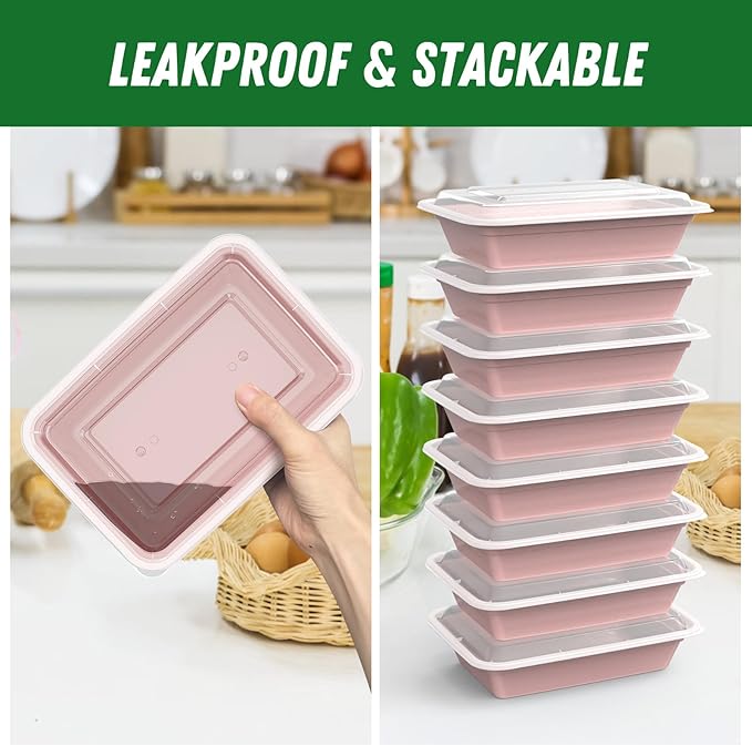 50 Pack 32 oz Meal Prep Containers Reusable - Image 4