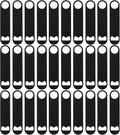 30 Pcs Flat Bottle Opener 7 Inch Black Stainless Steel Beer bottle Openers by ZCYSRLQIN