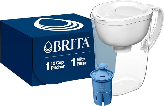 Brita Water Pitcher, Everyday Elite Filter, Removes 99% of Lead, Includes 1 by Brita